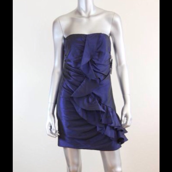 NWT Electric Blue Ruffled Evening Dress - Laundry