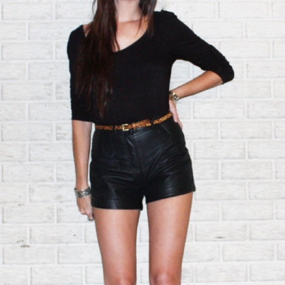 BDG hi rise vegan leather shorts urban outfitters