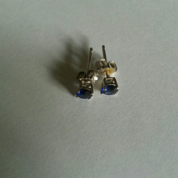 Sapphire stud earrings