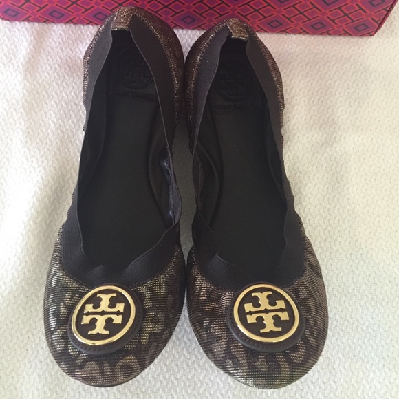NEW Tory Burch Caroline 2 Leopard Flats - Picture 2 of 4