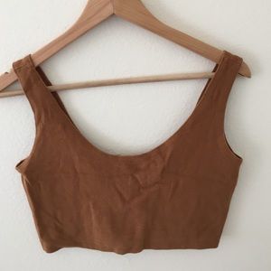 Brown Crop top