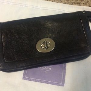 Black COACH clutch
