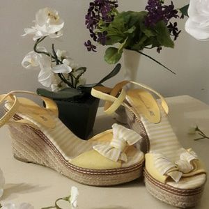 Yellow Wedge sandals