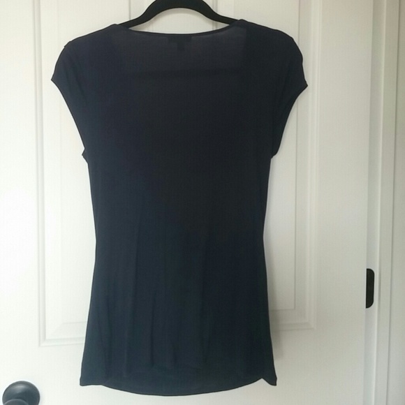 Express navy cowl neck and lace inset - Picture 4 of 4