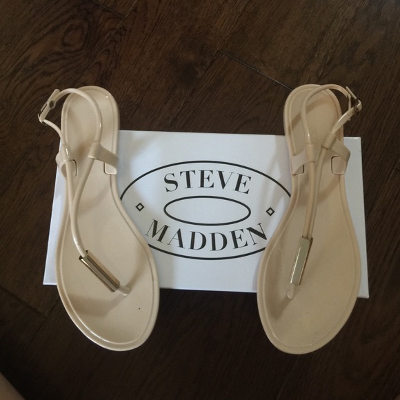 Tan & Gold Steve Madden Sandals