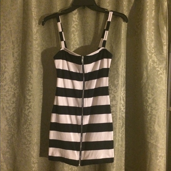 Cream & black mini dress, XS