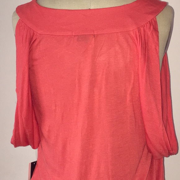BRAND NEW XOXO CORAL LEOPARD PRINT TOP!! - Picture 4 of 4