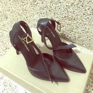 Kurt Geiger Black Leather Heel