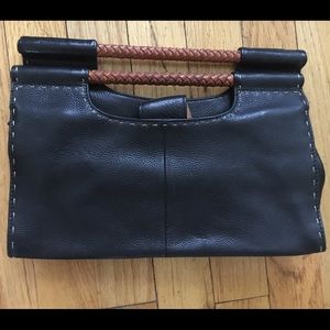 Fossil leather handbag
