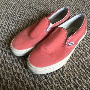 Pink/coral Vans slides!