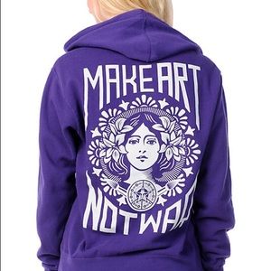 Obey Make Art Not War hoodie