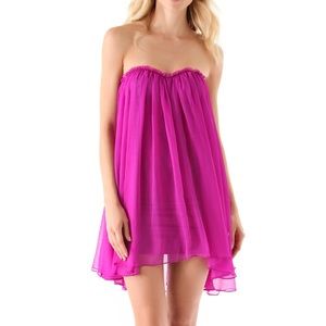 Strapless Chiffon Dress