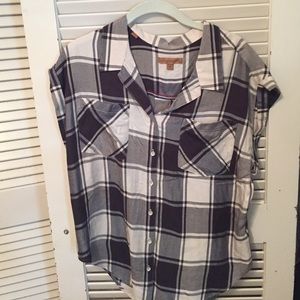 Plaid print shirt