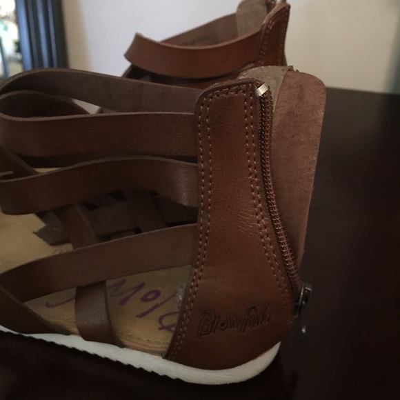 Brown leather sandals