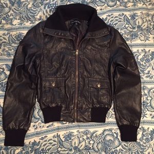 Faux Leather Jacket