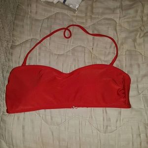 Red Two Piece Swim Suit