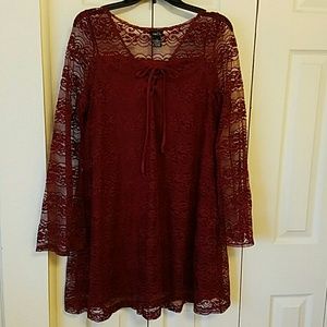 Beautiful red lace dress