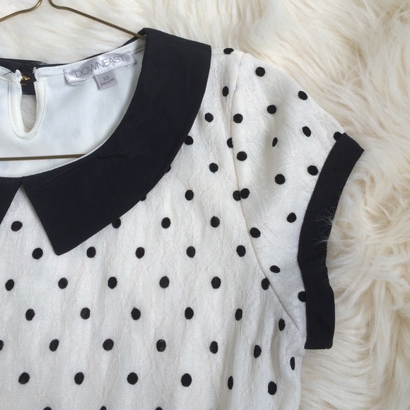 Knee length polka dot dress. - Picture 3 of 4