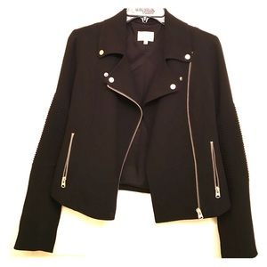 Aritzia Wifred Black Moto Jacket