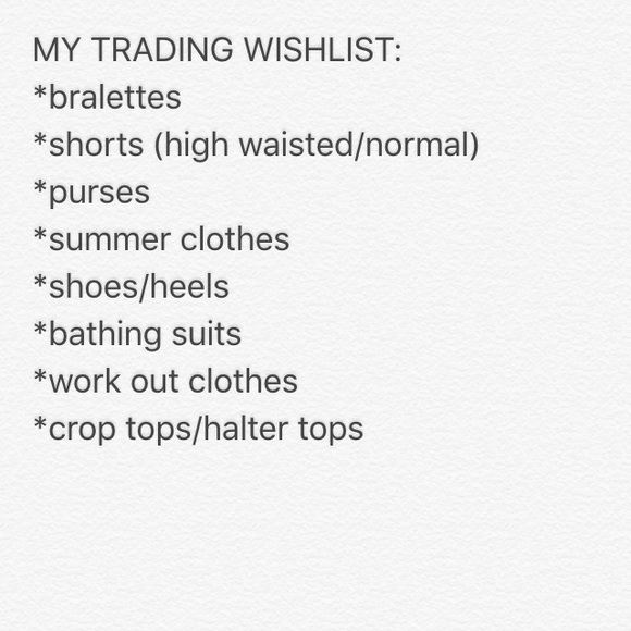 Trading wishlist !