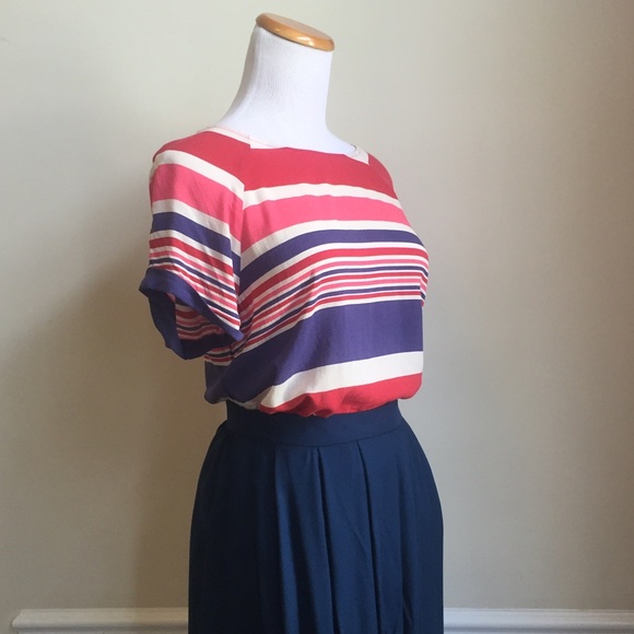 Zara Silky Nautical Stripe Tee