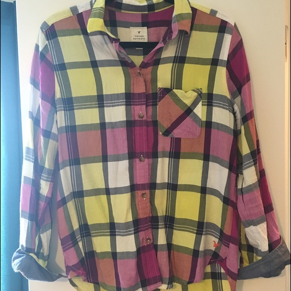 American Eagle Vintage Boyfriend Flannel