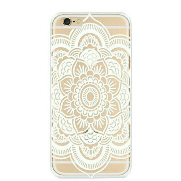 Accessories - iPHONE 6S CLEAR WHITE SUNBURST FLOWER CASE COVER