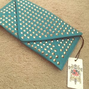 SALE❗️Turquoise Studded Envelope clutch