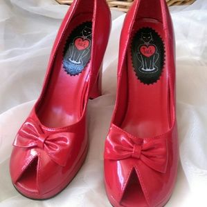 T.U.K. red heels T.U.K. red heels