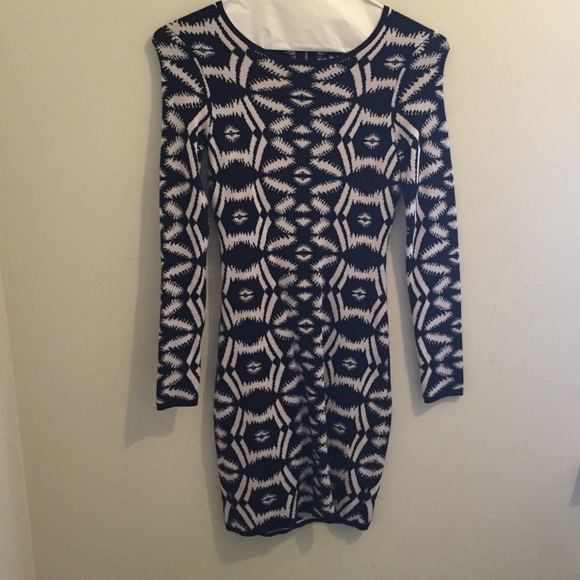 Black and white patterned dress