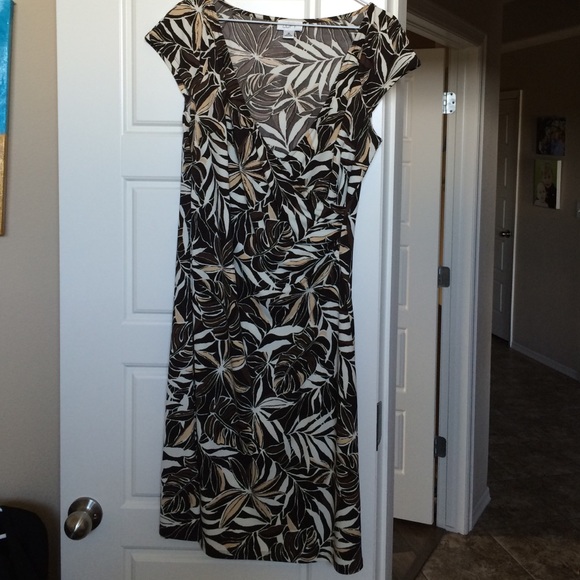 Ann Taylor Loft Floral Faux Wrap Dress