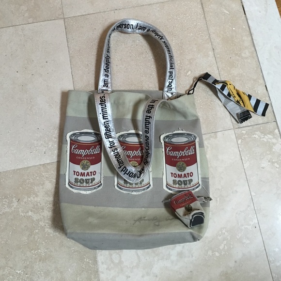 Handbags - SALE🔥🔥 Andy Warhol Campbell Soup Can Canvas Tote