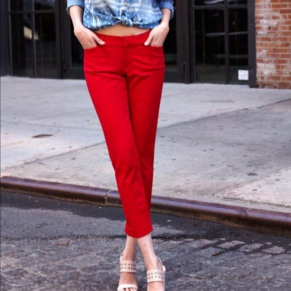 old navy red pants