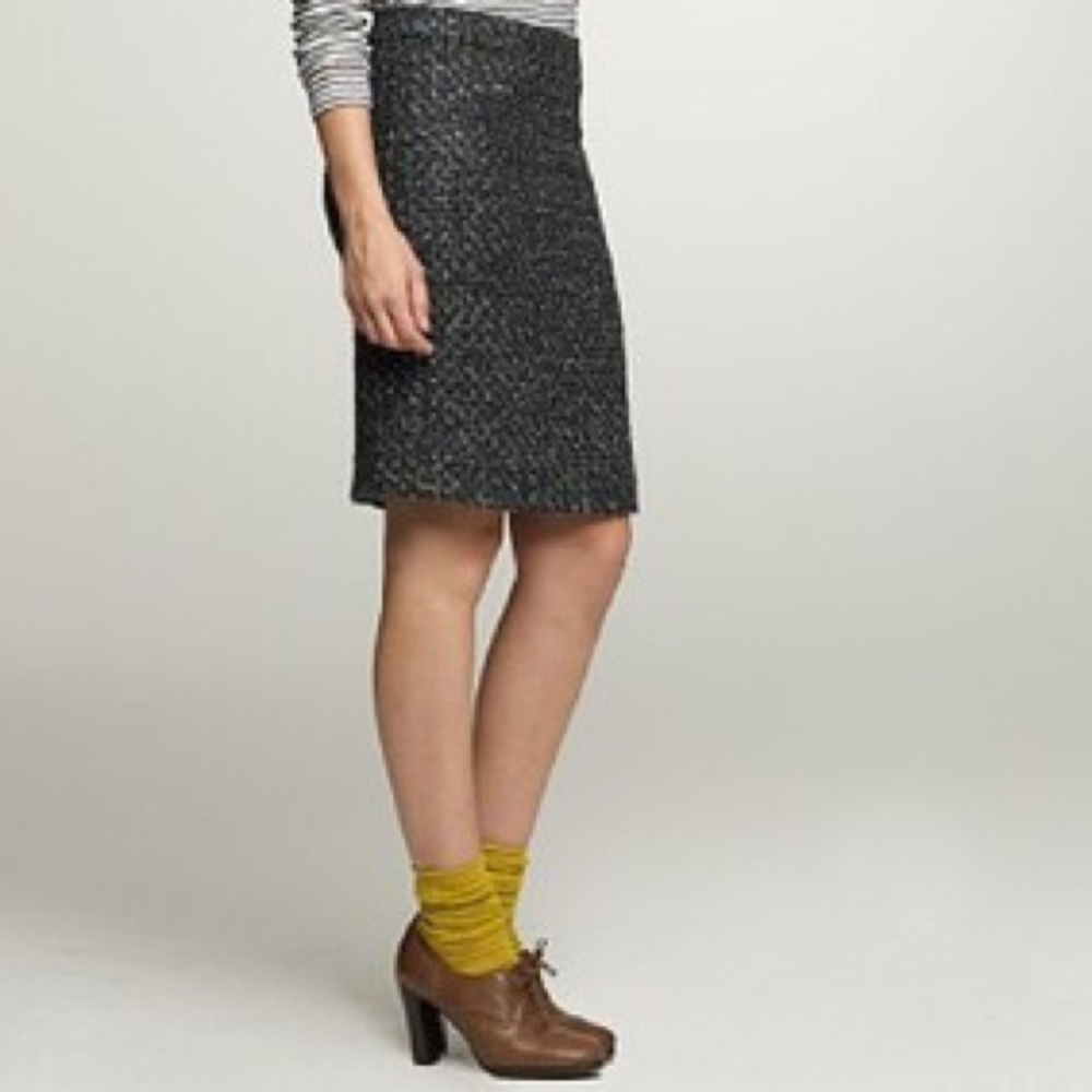 Old Navy charcoal gray tweed pencil skirt