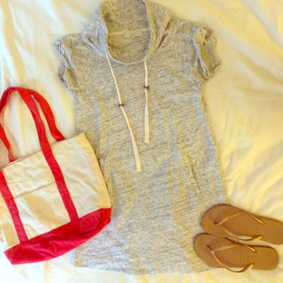 Grey cotton casual dress