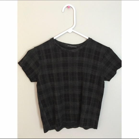 Plaid crop brandy shirt