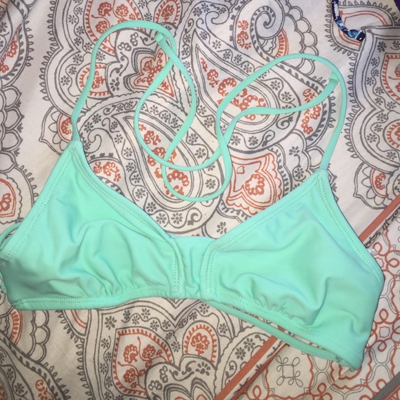 Sea foam green bikini top