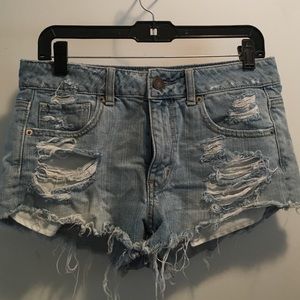 Light wash American Eagle high waisted shorts