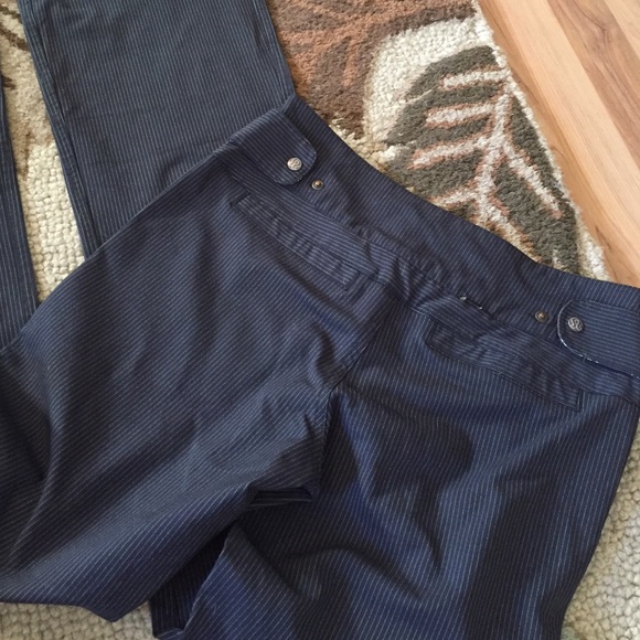 Pinstripe Lululemon pants