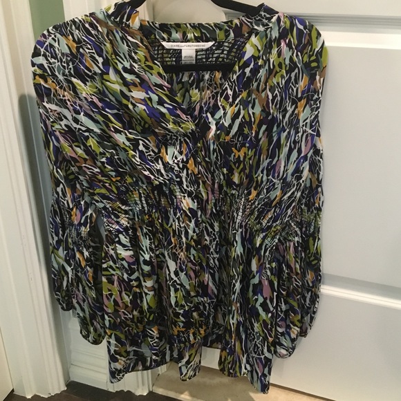 DVF multicolored blouse