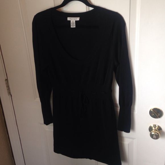 Black sweater dress