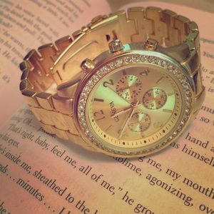 Geneva Crystal Dial Boyfriend Watch