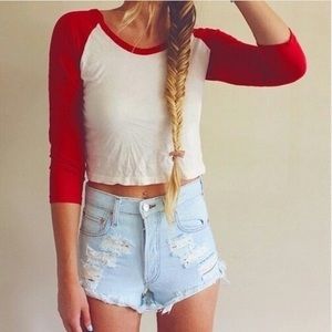 cropped baseball tee from John Galt