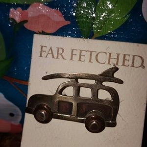 Silver & Mixed Metal Woodie Pin Brooch