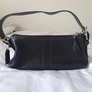 Coach Leather Tassel Hobo Shoulder Bag