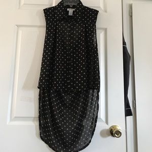 Polka dot high low top