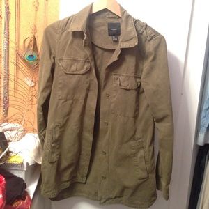 Military green jacket