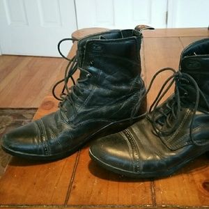 Ariat black leather paddock equestrian boots 7.5