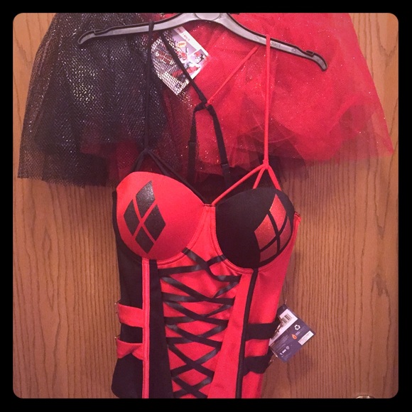 Harley Quinn Outfit & Black Thigh Highs ❤️