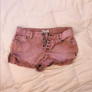 5-button free people shorts